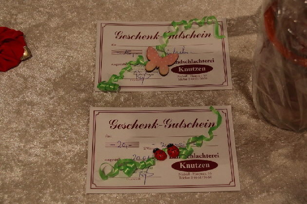 Gutscheine der Fleischerei Knutzen