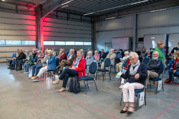 In der Busgarage angekommen,...