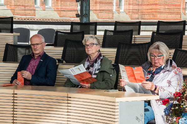 Gem�� Sitzplan von rechts: Ministerpr�sident Daniel G�nther, Finanzministerin Monika Heinold, Gesundheitsminister Heiner Garg