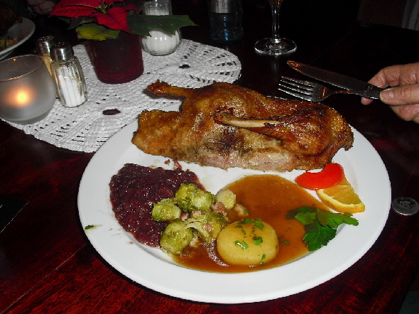 Es gab traditionelles Adventsessen