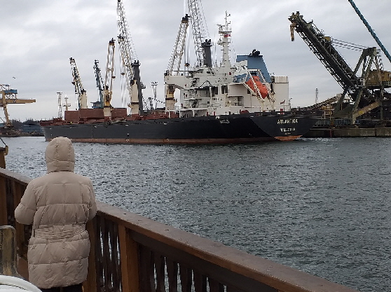 Lena beobachtet die Verladung