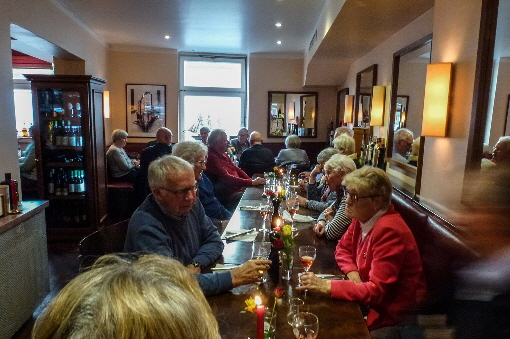 Auch ein Begr��ungsgetr�nk wurde gereicht.