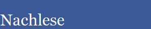 Nachlese