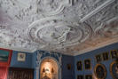 Historische Stuckdecke im "Blauen Salon"