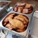 ... schmackhaftes Schnitzelbuffet.