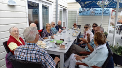 Gemütlich beim Kaffeetrinken