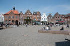 Die historische Bebauung am Markt in Husum