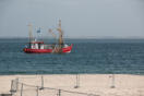Kutter vor Anker im Hafen von Hörnum